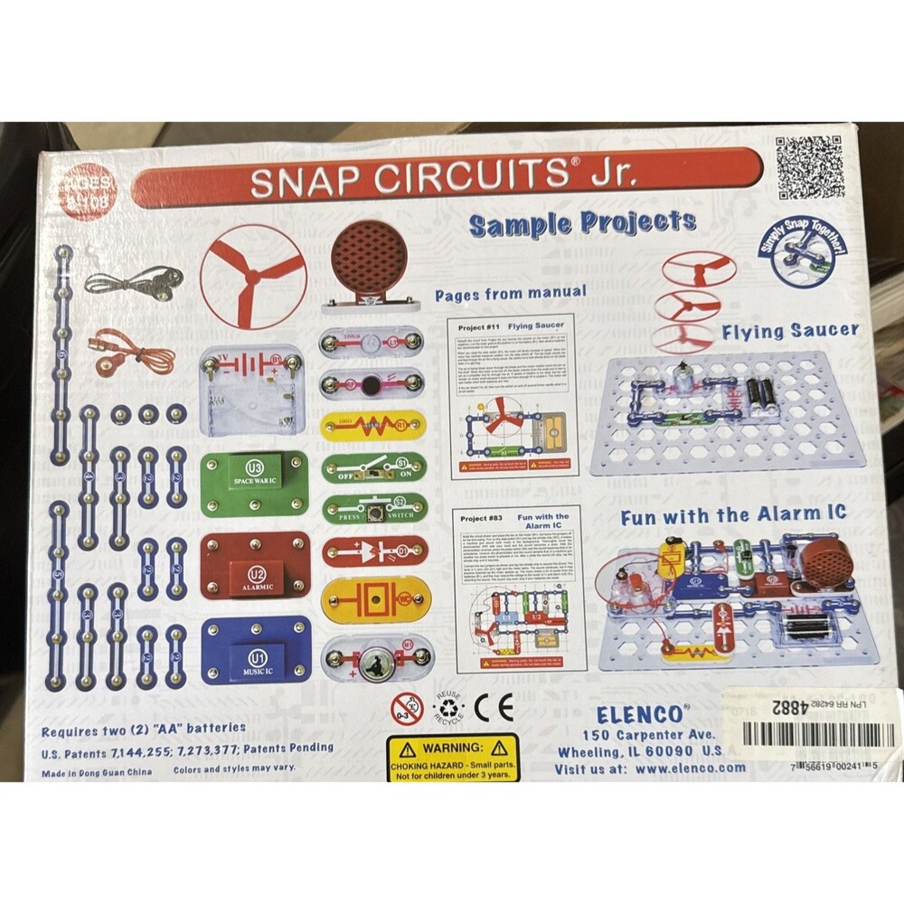 Elenco Snap Circuits Jr SC-100 Experiment Electronics Discovery Educational Kit - Picture 4 of 4